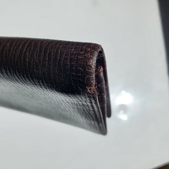 Loewe Wallet Long Slim Bifold Brown Calf Leather Soft Quiet Luxury Minimalist - Picture 9 of 12